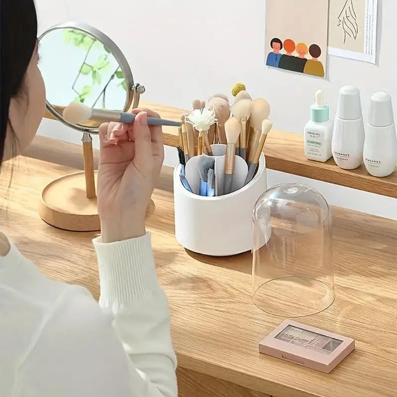 Makeup Brush Organizer ABS Plastic Dust Free Storage