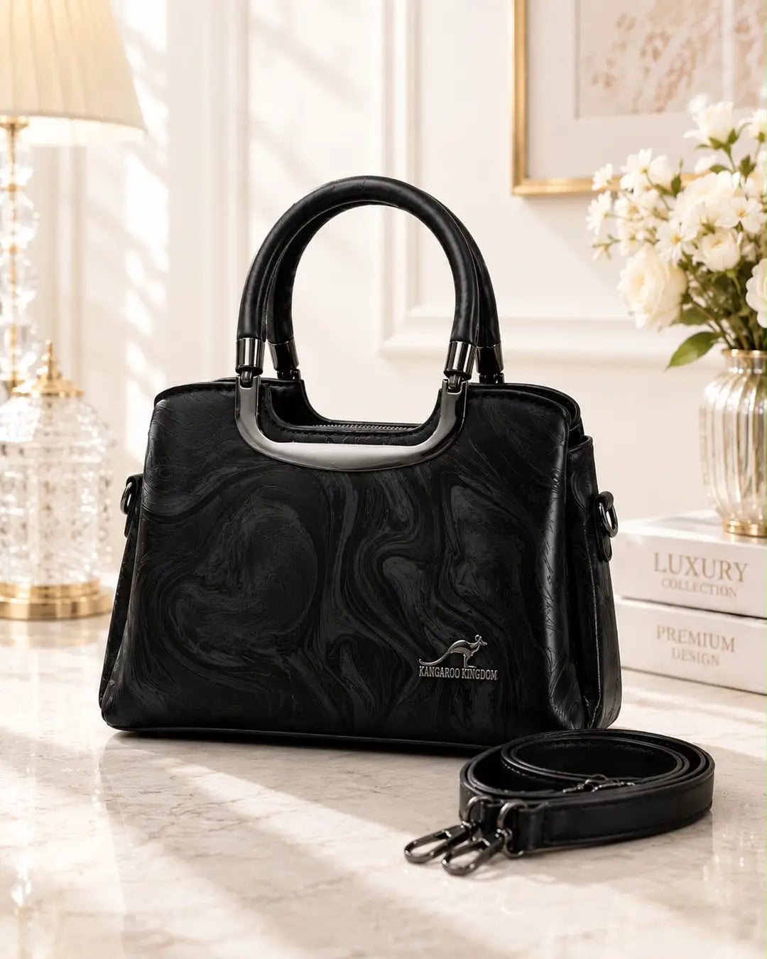 Women's Leather Plain Shoulder Bag