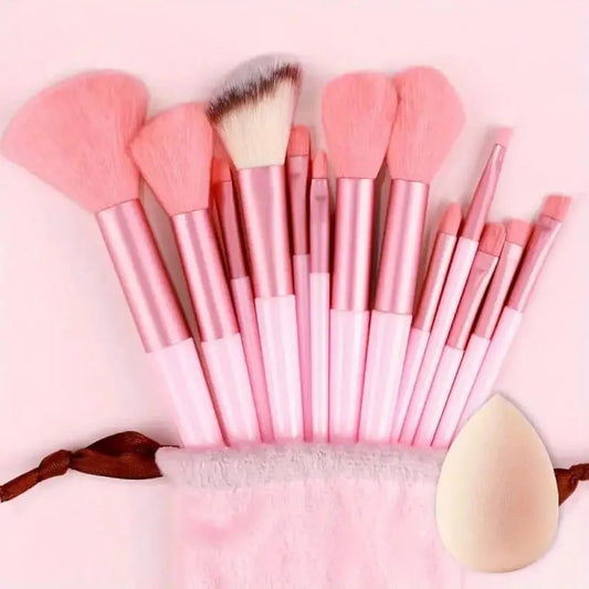 13 Pcs Synthetic Makeup Brushes Set Reusable Soft Blending