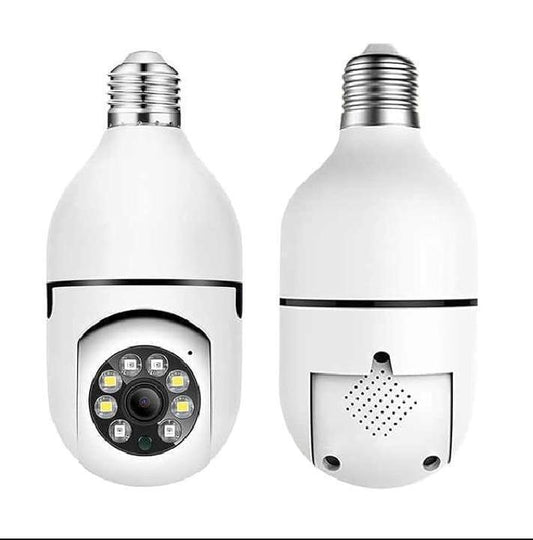White 360-View Security Camera for Home Office