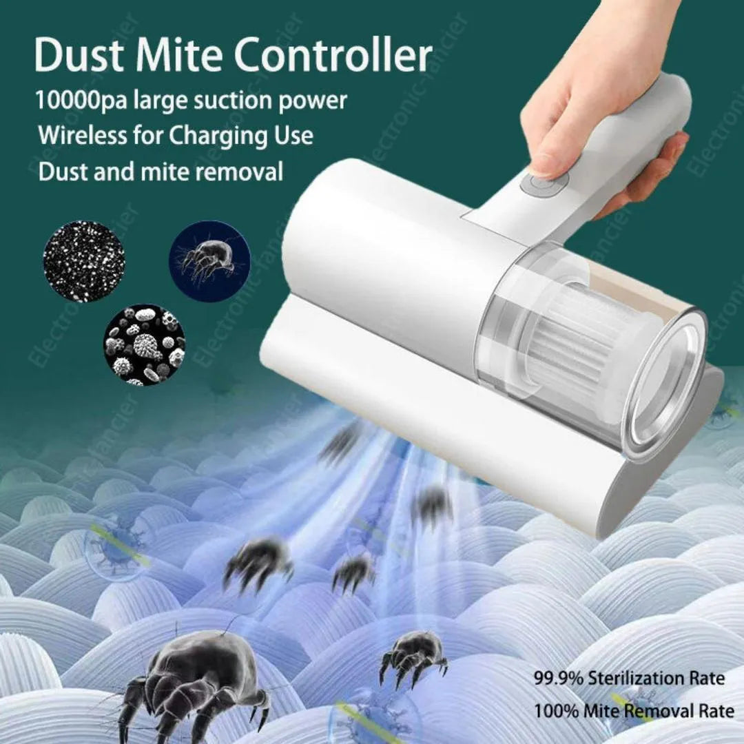 Rechargeable Dust Mite Cleaner 8000Pa Cordless ABS