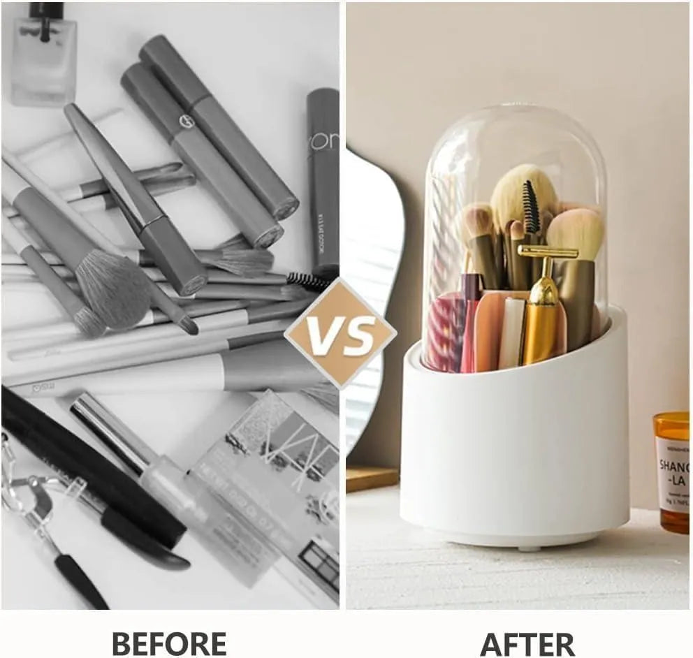 Makeup Brush Organizer ABS Plastic Dust Free Storage